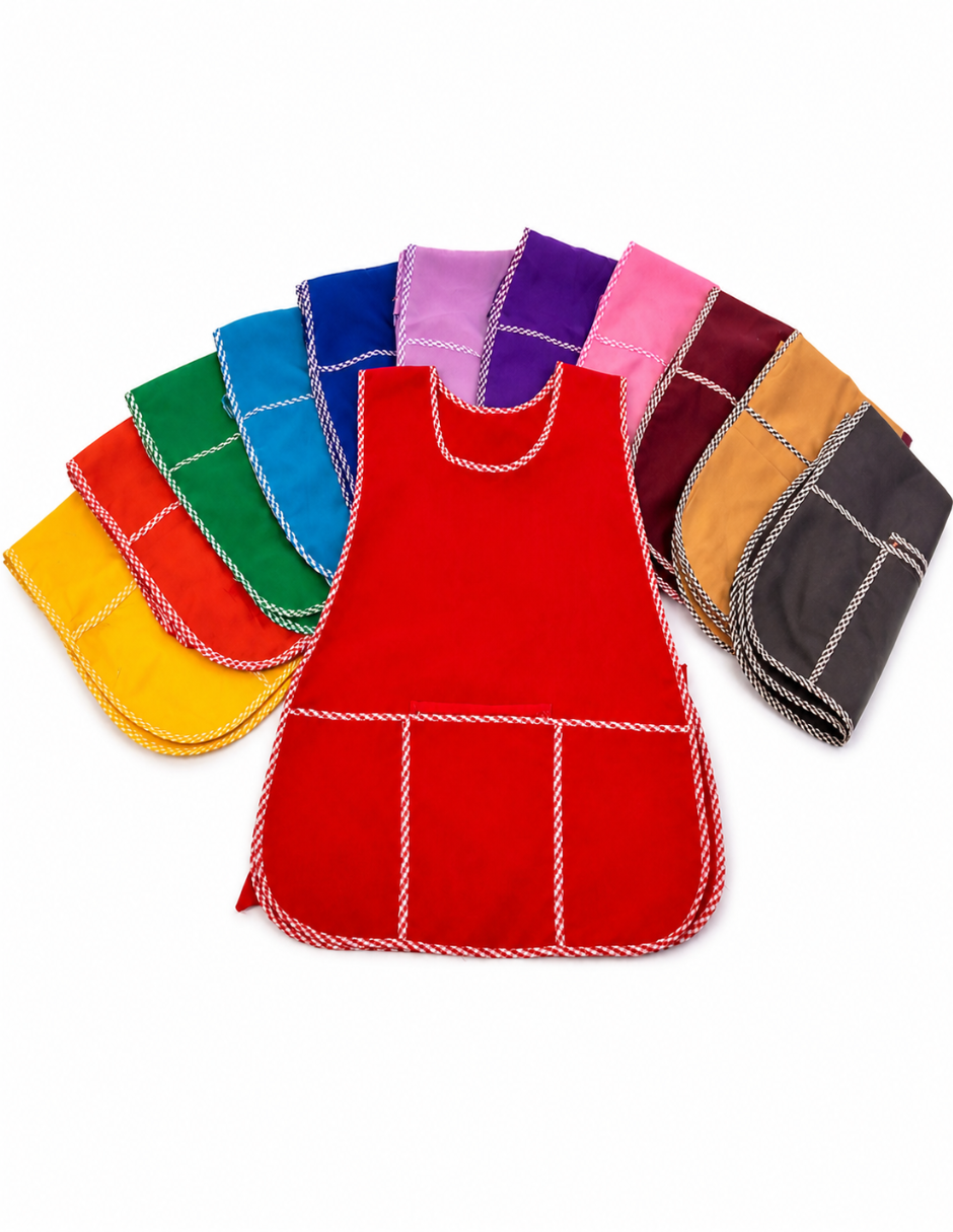 Mandiles de colores (10 piezas)